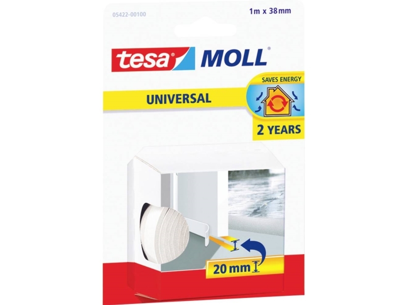 Tesa Moll Insulation Dichtungsband Braun 1 Rolle (05422-00101-03)