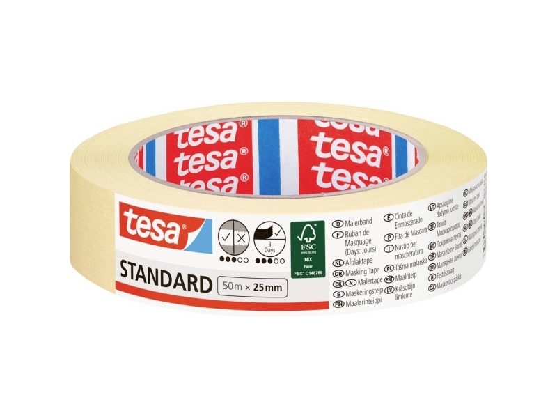 Stantard Masking Tape 50 m x 25 mm