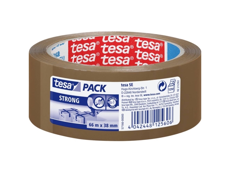 TESA Strong, Polypropylen, Pap, 66 m, 38 mm, 1 stk