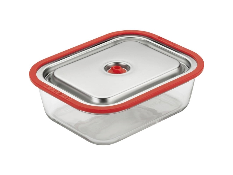 Magic Vac Aco1138, Container, Rechteckig, 1,9 L, Transparent, Glas, Silikon, Stahl, -40 - 280 °C