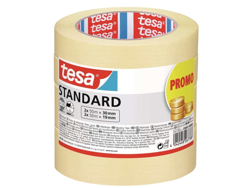 TESA 1785067, Allsiding maskeringstejp, papper, Beige, 3 dagar, 50 m | Tejp | GameStuff