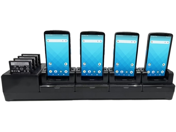 4-stations dockingstation + 4-stations batterioplader. Kompatibel med EA660, strømforsyningsenhed, intet strømkabel i ie 1550-602333G