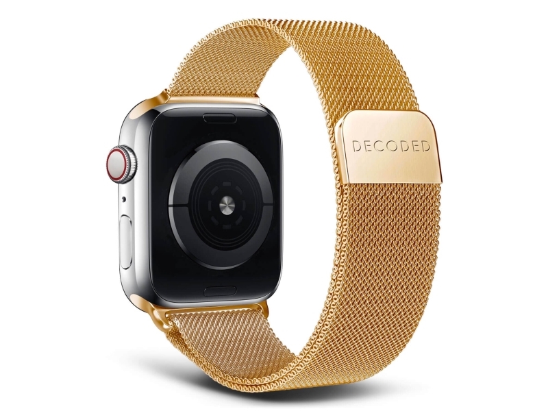 Decoded Traction Strap, Rem, Smartwatch, Guld, Apple, Apple Watch 38Mm / 40Mm / 41Mm / 42Mm, Rustfrit Stål
