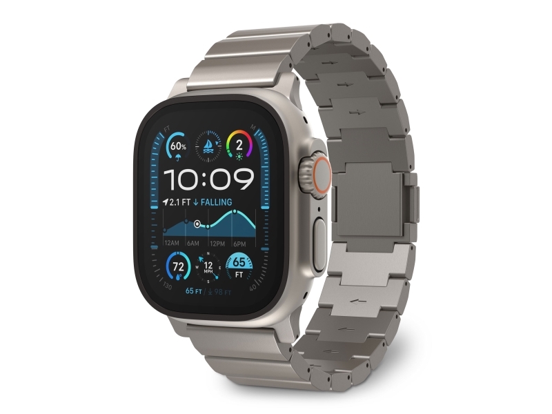 Decoded Traction Band, Band, Smartwatch, Titanium, Apple, Apple Watch Ultra 1 & 2, Titanium