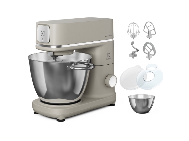 Electrolux E6km1-4Ppt, Bordmixer, Perle, Satin Stål, Ælte, Mikse, Whisking, 1,2 M, 6 L, Platinum Pearl