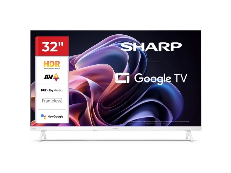 Sharp Lc-32Hf2265ew, 81,3 Cm (32"), 1366 X 768 Pixel, Led, Smart Tv, Wi-Fi, Hvid