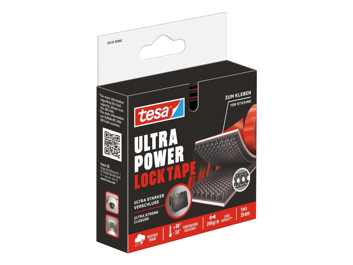 TESA 552330000200, Svart, Röd, 25 mm, 1000 mm, 1 styck, Låda | Papper & Emballage - Förpackningstejp - Förpackningstejp | GameStuff