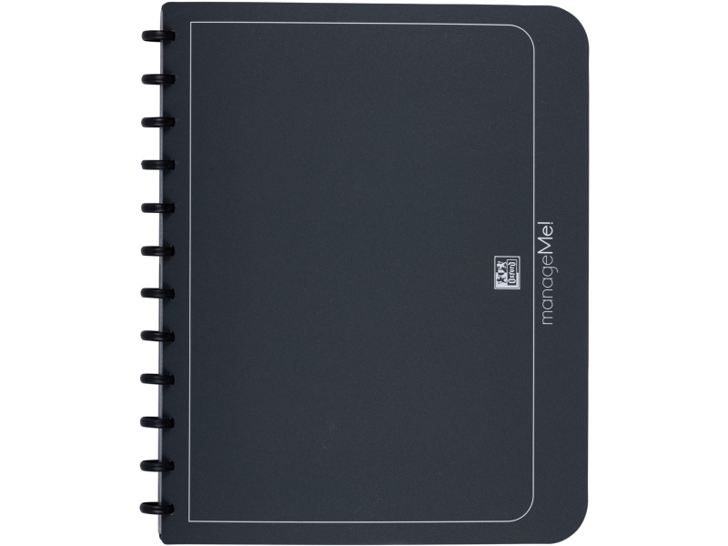 Oxford 100205607, A4, Rund ring, Præsentation, Polypropylen (PP), Sort, 25 ark