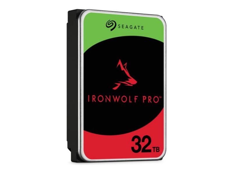 Seagate IronWolf Pro ST32000NT000 - Harddisk - 32 TB - intern - 3.5 - SATA 6Gb/s - 7200 rpm - med 3 års Seagate Rescue Data Recovery