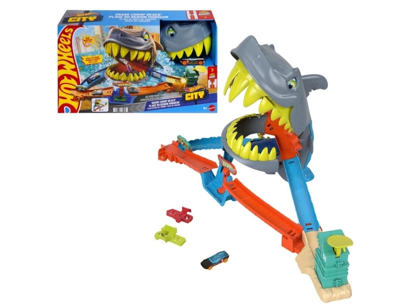 Hot Wheels City Shark Chomp Beach | Leksaker - Bilar och andra fordon | GameStuff