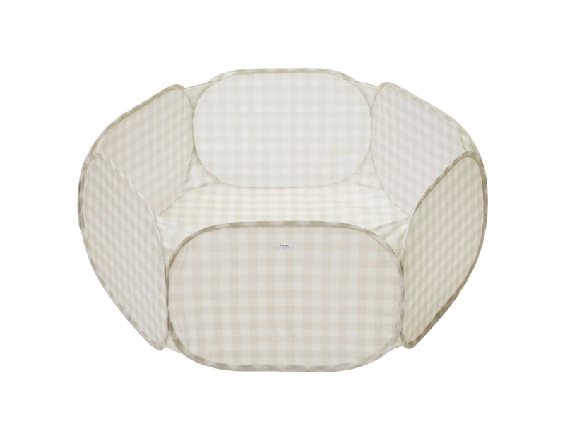 3 Sprouts skål med djup form, gingham beige | Andra leksaksmärken - A-E - 3 groddar | GameStuff