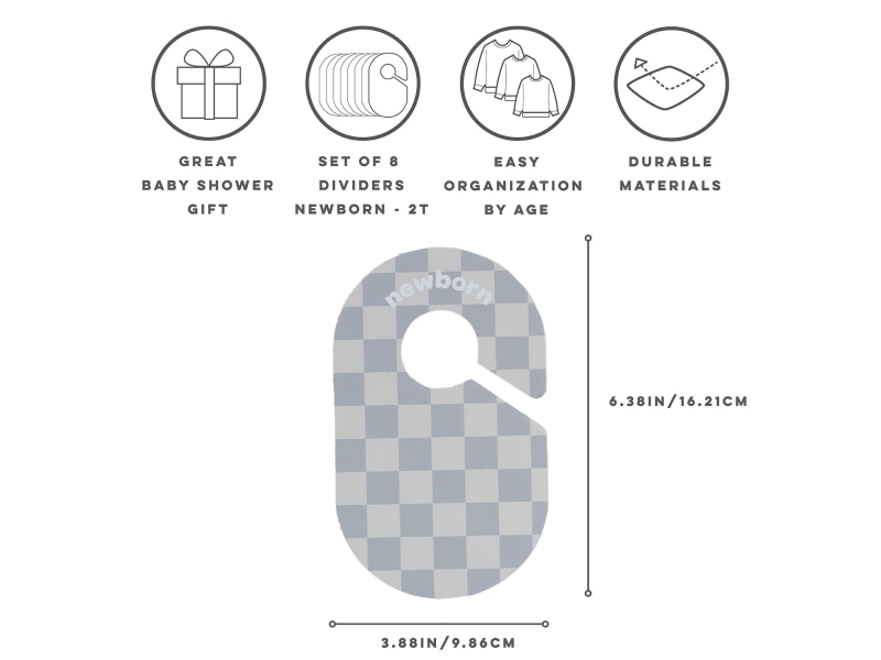 3 Sprouts Skabsdeler (8 Stk.), Checkerboard