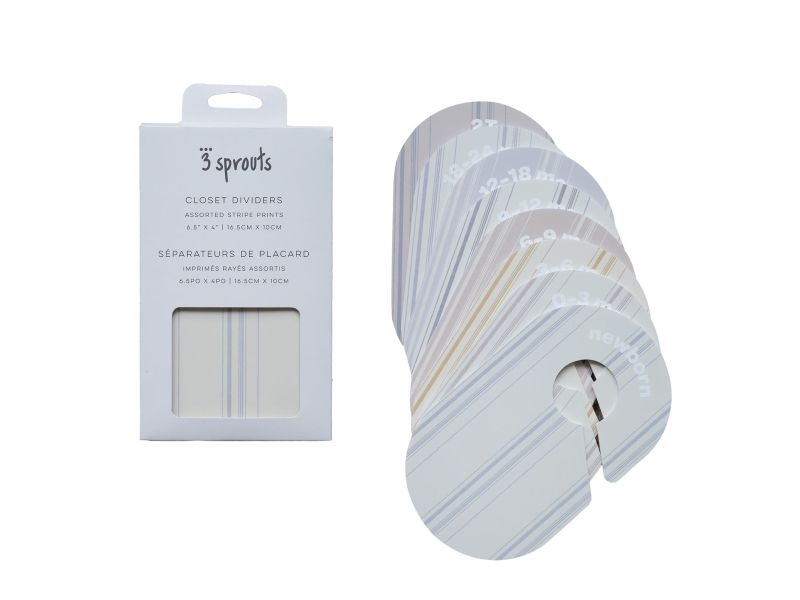 3 Sprouts Skåpindelningar (8 st.), Stripe | Andra leksaksmärken - A-E - 3 groddar | GameStuff