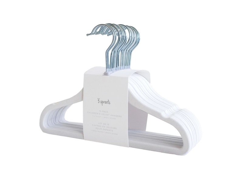 Velvet Hanger/White(Set of 15)