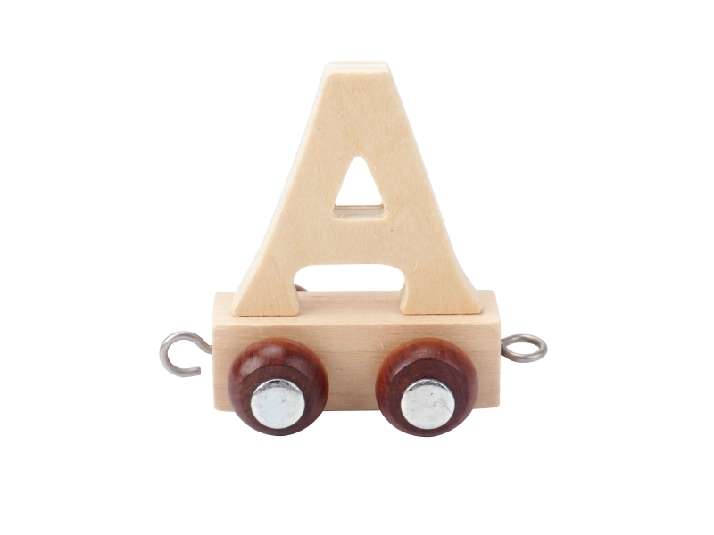 Kinder and Kids LETTER TRAIN A (Natural)