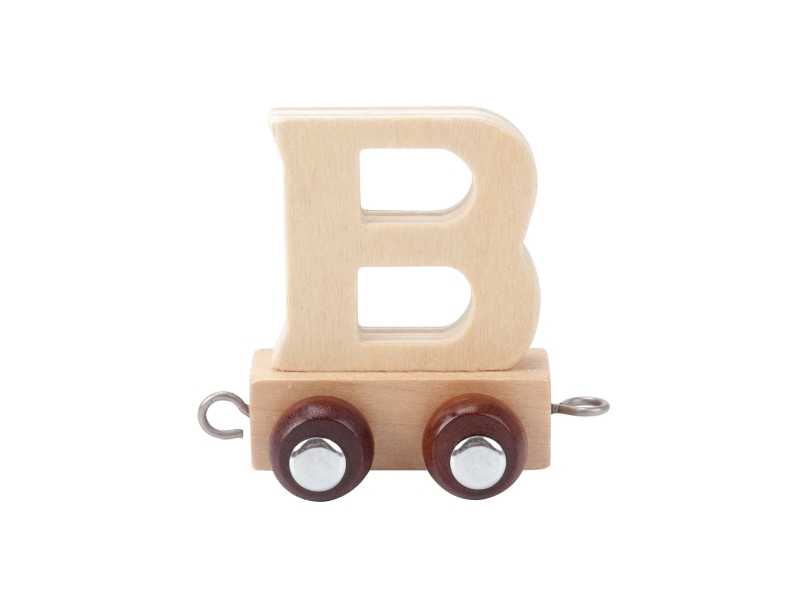 Kinder and Kids LETTER TRAIN B (Natural)