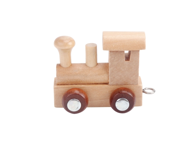 Kinder and Kids LETTER TRAIN - LOCOMOTIVE (Natural)