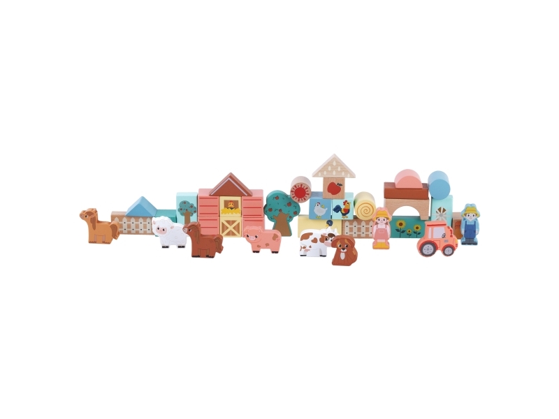 Kinder and Kids - FSC - Farm Animal Blocks (36pcs)