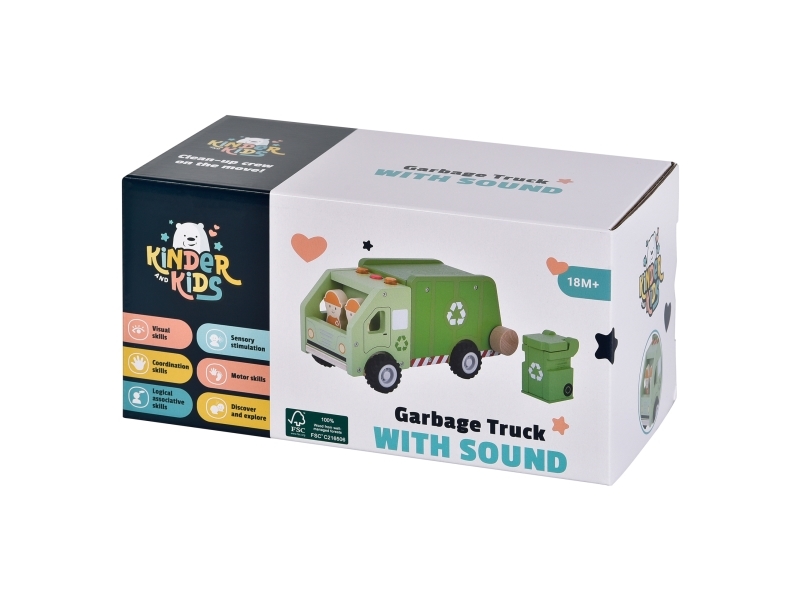 Kinder and Kids - FSC - Garbage Truck with Sound