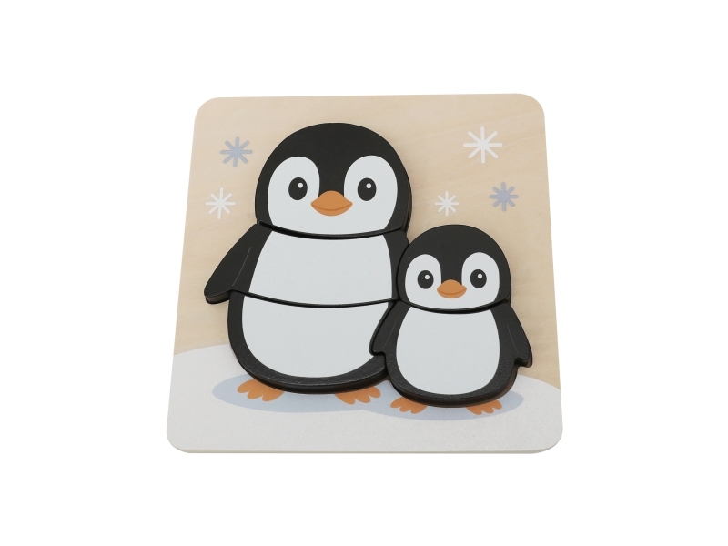 Kinder and Kids - FSC - Handy Block Puzzle, Penguin