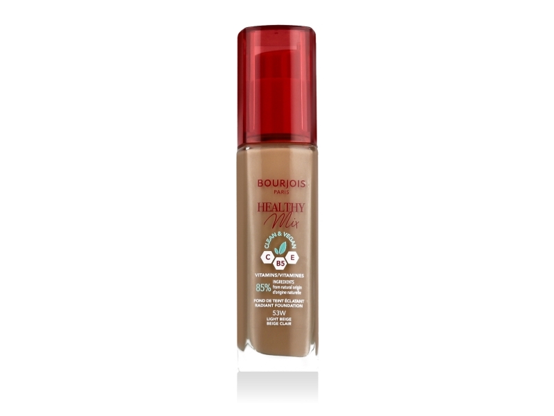 Healthy Mix Clean &amp  Vegan Radiant Foundation (W,30 ml,53W Light Beige)