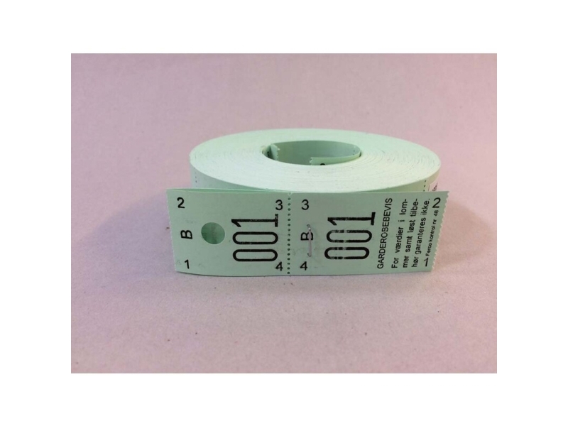 Garderobsnummer gröna 2-delat 48, 2x500 st | Kontorsmaterial - Kontorstillbehör - Övriga | GameStuff