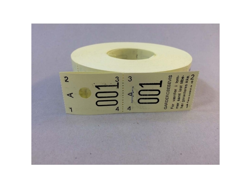 Garderobsnummer gul 2-delad 48 2x500 st | Kontorsmaterial - Kontorstillbehör - Övriga | GameStuff