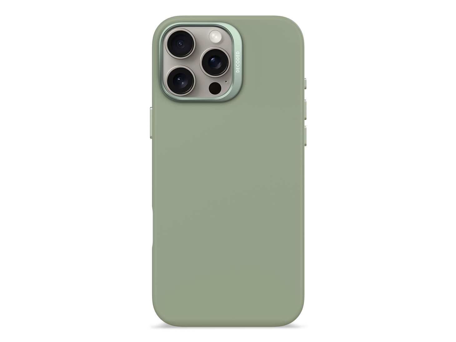 Decoded Silicone Case, Cover, Apple, Iphone 16 Pro Max, 17,5 Cm (6.9"), Grün