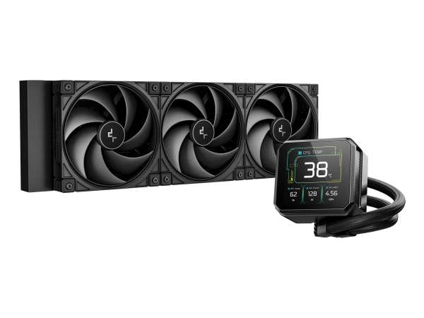 Deepcool Spartacus 360, Væskekølingssæt, 12 Cm, Sort