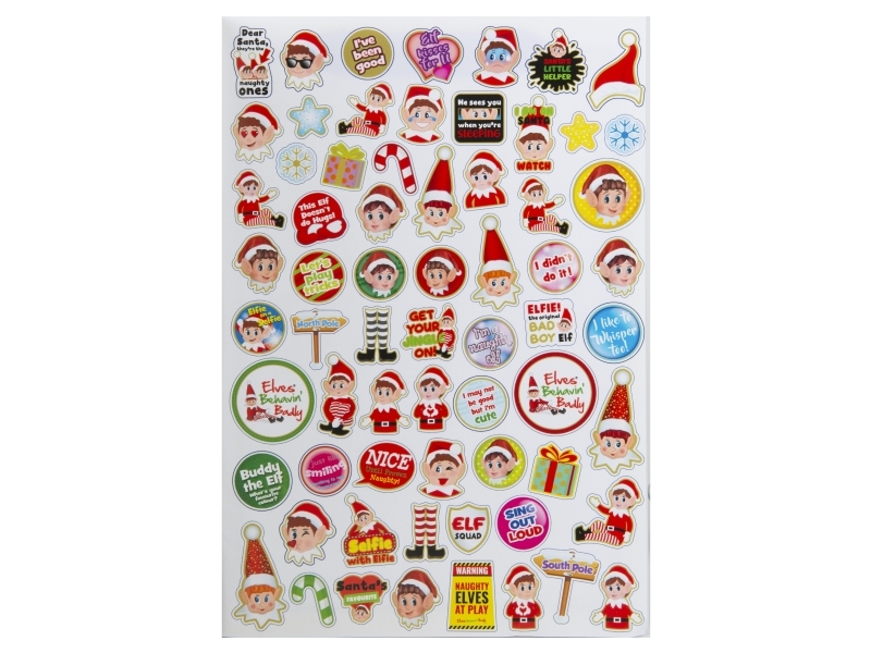 A4 Elf Colouring Book 48 pages with Sticker Sheet CDU | Skola & Hobby - Festdekorera - Klistermärken | GameStuff