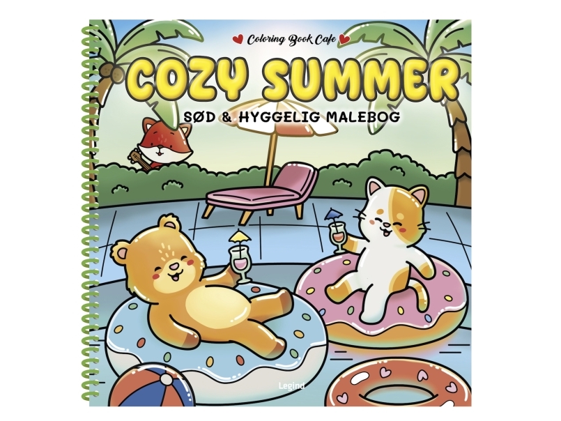 Malebog: Cozy Summer - DeLuxe - Cozy Coloring | Coloring Book Cafe