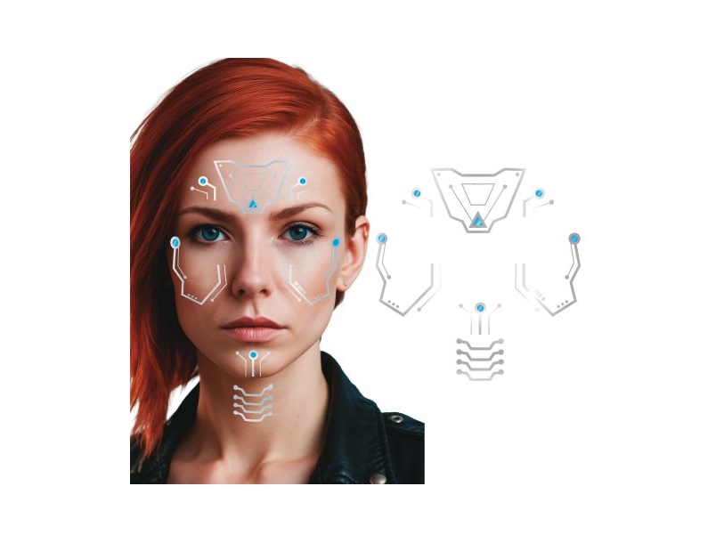 Futuristisk Ansigt Tatoveringer