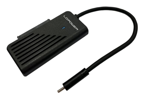 Lc-Power Lc-Ada-Usb-Sata-Nvme, Usb Typ-C, Sata, Männlich, Schwarz, 10 Gbit/S, 2 A