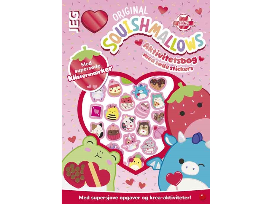 Squishmallows Aktivitetsbog 2 Med Søde Stickers |