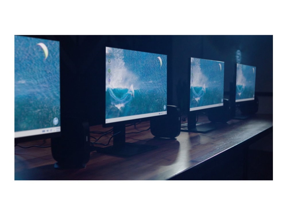 HP Elite t660 - Tynd klient - SFF 1 x U-Series U300E / op til 4.3 GHz - RAM 8 GB - flash 32 GB - eMMC - UHD Graphics - Gigabit Ethernet, IEEE 802.11ax (Wi-Fi 6E), Bluetooth 5.3 - IGEL OS 12 - skærm: ingen - tastatur: Internationalt engelsk