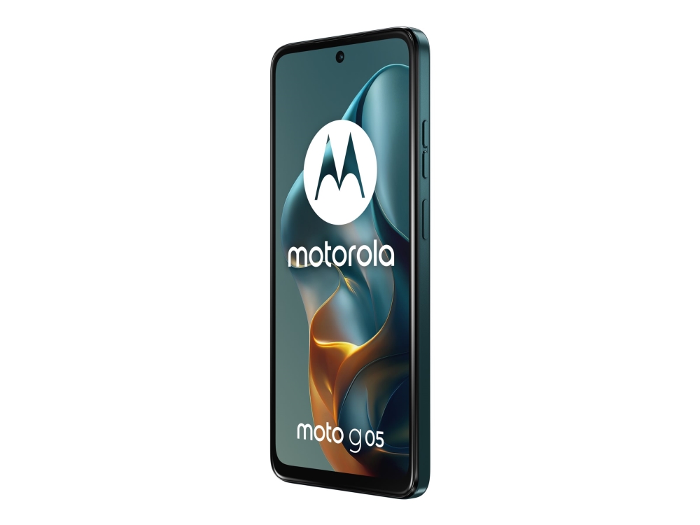 Motorola Moto G05 - 4G pekskärmsmobil - dual-SIM - RAM 4 GB / Internminne 128 GB - microSD slot - LCD-skärm - 6.67 - 1604 x 720 pixlar (90 Hz) - rear camera 50 MP - front camera 8 MP - skogsgrön | Smart hemkontroll och plattformar - Google Assistent | GameStuff