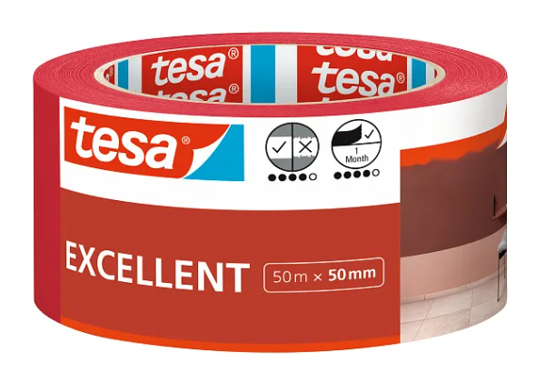 Tesa Excellent, Malertape, Papir, Transparent, Glas, Plast, Træ, Universel, Universel