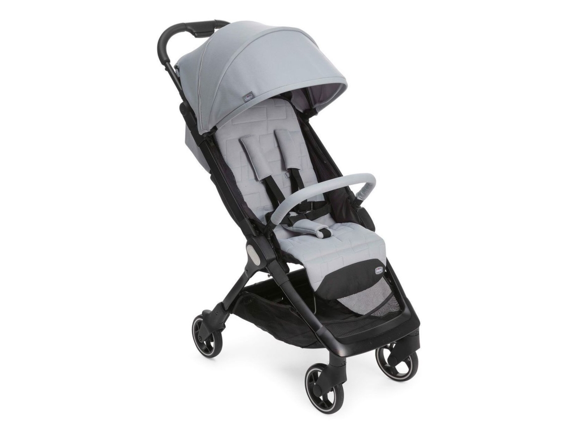 Chicco We , Baldakin, Letvægts klapvogn, Ethvert køn, Sammenfoldelig, Grå