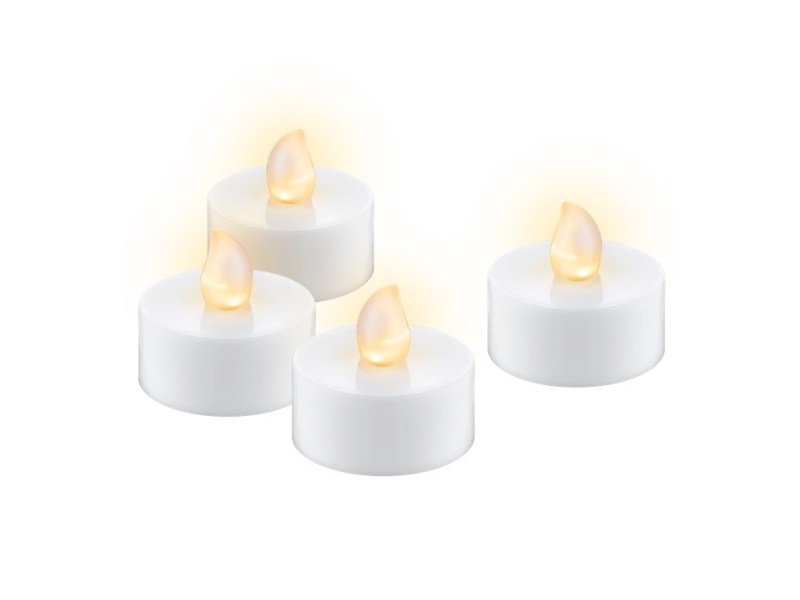 Goobay 77752, Dekorativ lysfigur, Hvid, Polypropylen (PP), Lys, 0,06 W, 2 lm