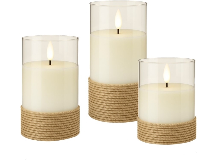 Goobay 77773, Koristevalohahmo, Läpinäkyvä, Harmaa, Kynttilä, LED, 0,06 W, 6 lm