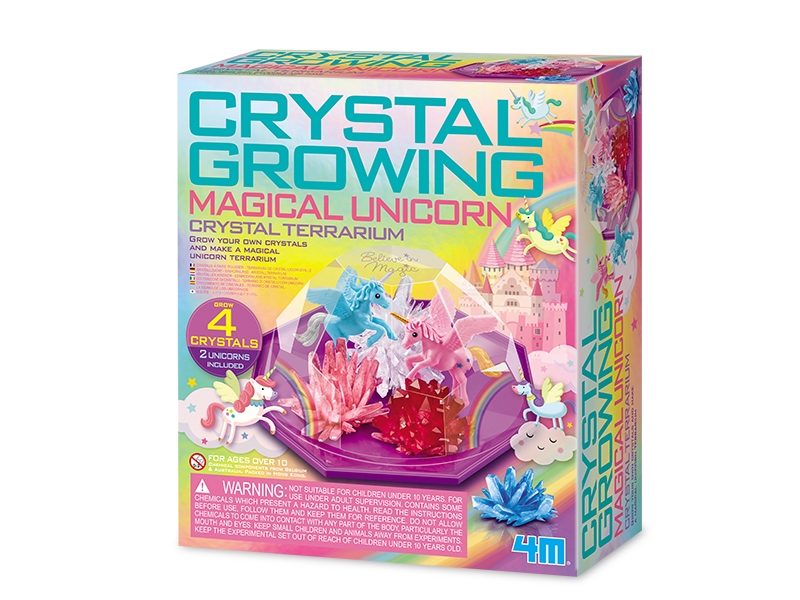 4M Voksende Krystaller - Magisk Enhjørning - Crystal Terrarium