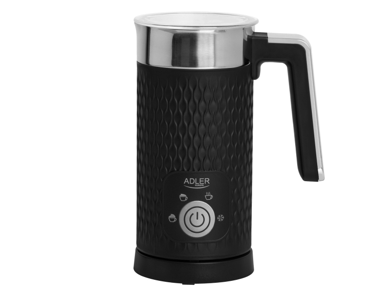 Adler AD 4494 B, Automatic milk frother/warmer, Metallisk, Svart, 130 ml, 300 ml, 0,3 l, Varm & Cold