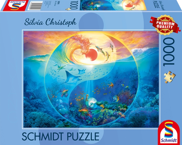 Schmidt Spiele Silvia Christoph: Yin & Yang In The Kingdom Of Sea Creatures, Puzzle 1000 Pieces