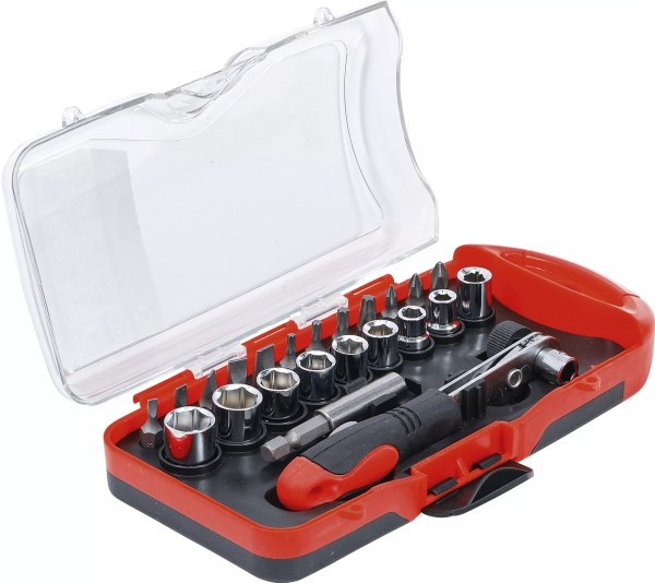 Bgs Technic Bit / Socket Set, Krom Vanadium Stål, 380 Mm, 380 G
