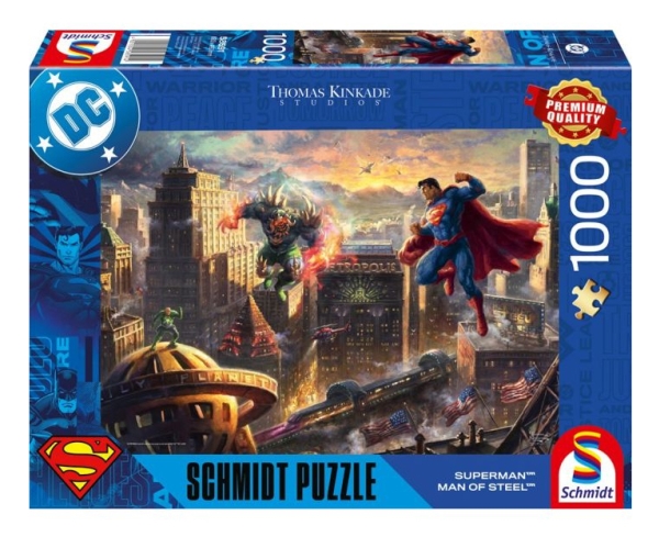 Schmidt Spiele Thomas Kinkade Studios: Dc Superman - Man Of Steel, Puzzle 1000 Pieces