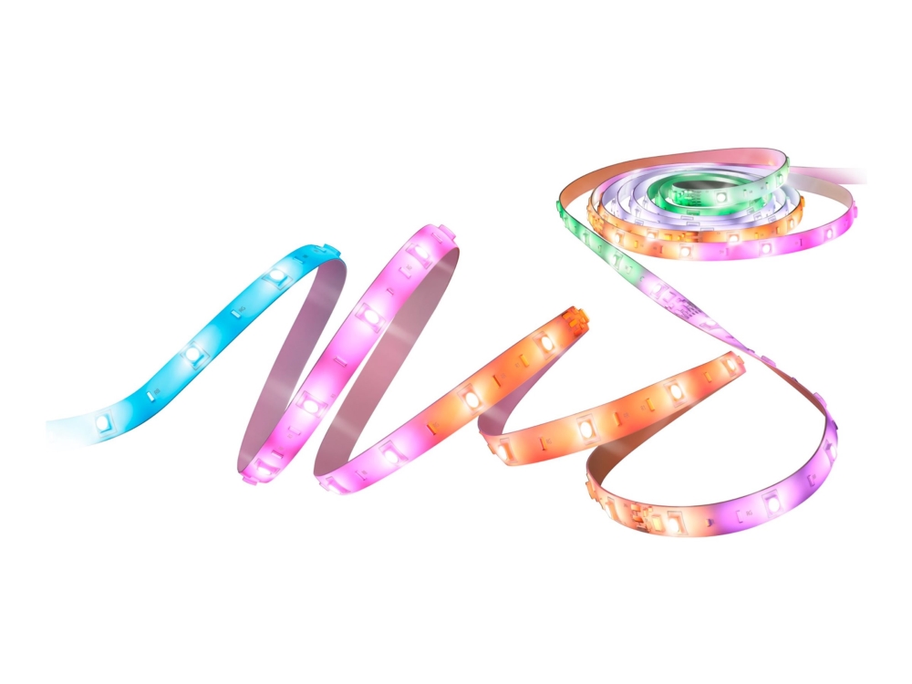 Wiz Rgbic Led Strip - 10 Metres (2X 5M) - Easy Installation - 16 Million Colours - Music Synchronisation - Rgbic Multiple Colour Simultaneously