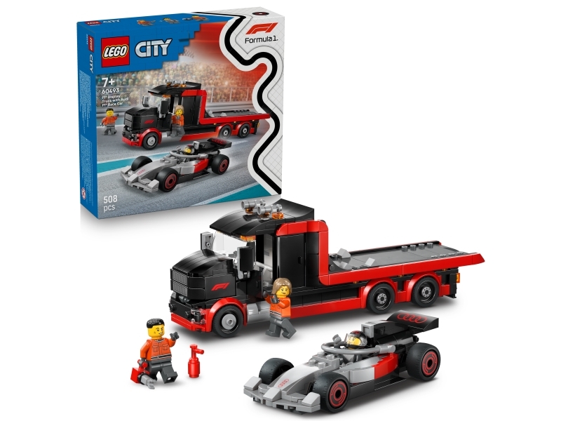 LEGO ® City - F1 Udstillingstruck Med Audi F1 Racerbil 60493 - 50