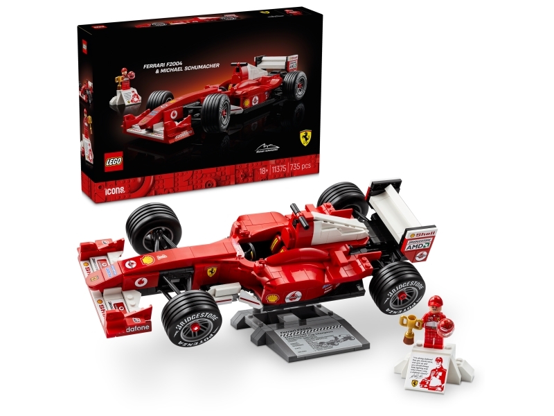 LEGO ® Icons - Ferrari F2004 Og Michael Schumacher 11375 - 735 De