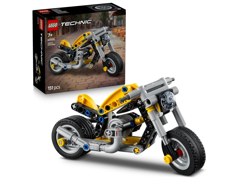 LEGO ® Technic - Gul Motorcykel 42225 - 151 Dele