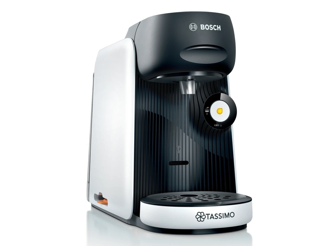 Bosch Tassimo Finesse TAS1640, Kapsel kaffemaskin, 0,7 L, Kaffekapsel, 1400 W, Svart, Vit